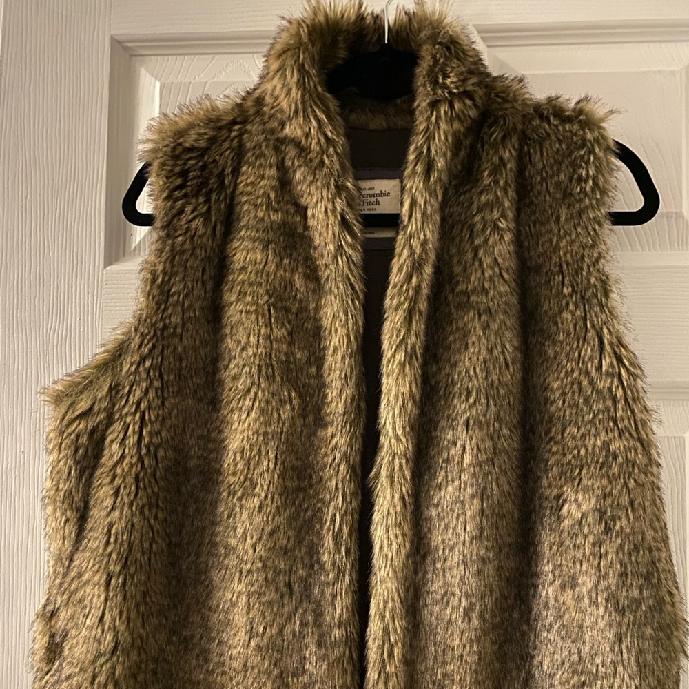 Faux fur vest